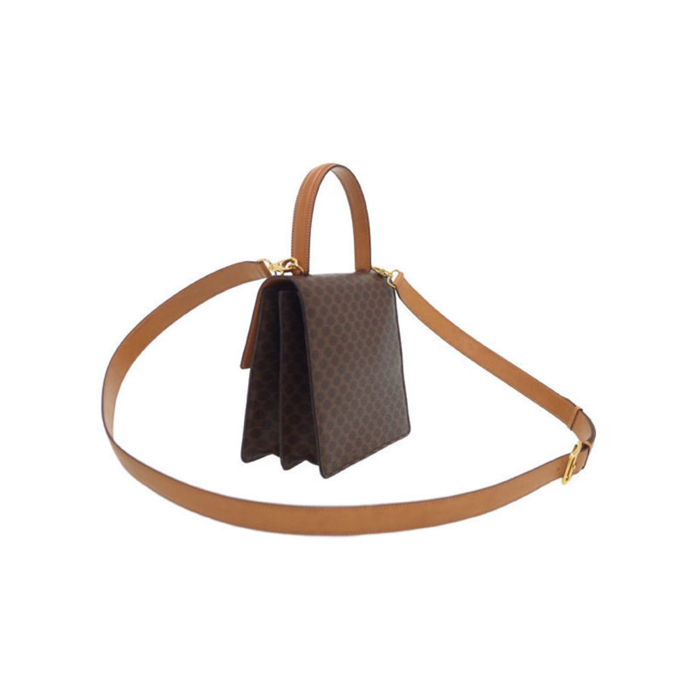 Celine Macadam Pattern 2way Handbag Brown - image 2